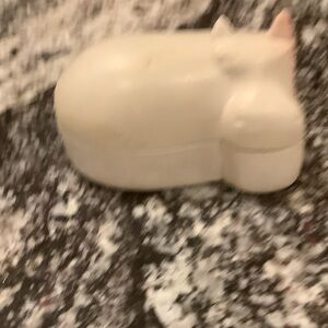 Hand Carved Soapstone Hippo Trinket